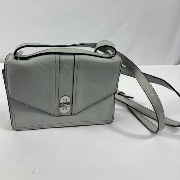 Rebecca Minkoff Small Light Blue Flap Closure Crossbody Bag - Picture 1 of 6